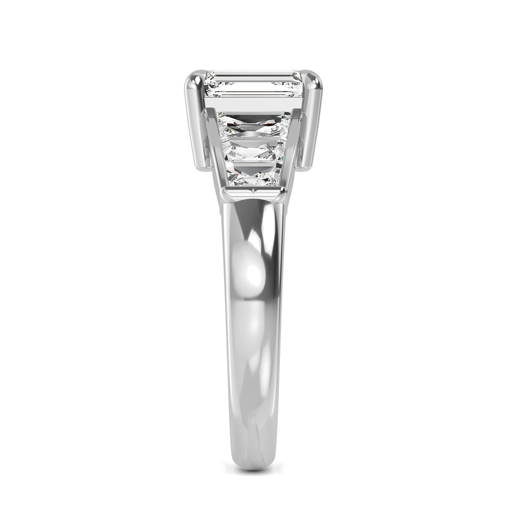 White Gold / Zuri Seven Stone Wedding Band