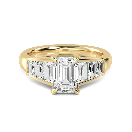 Yellow Gold / Zuri Seven Stone Wedding Band