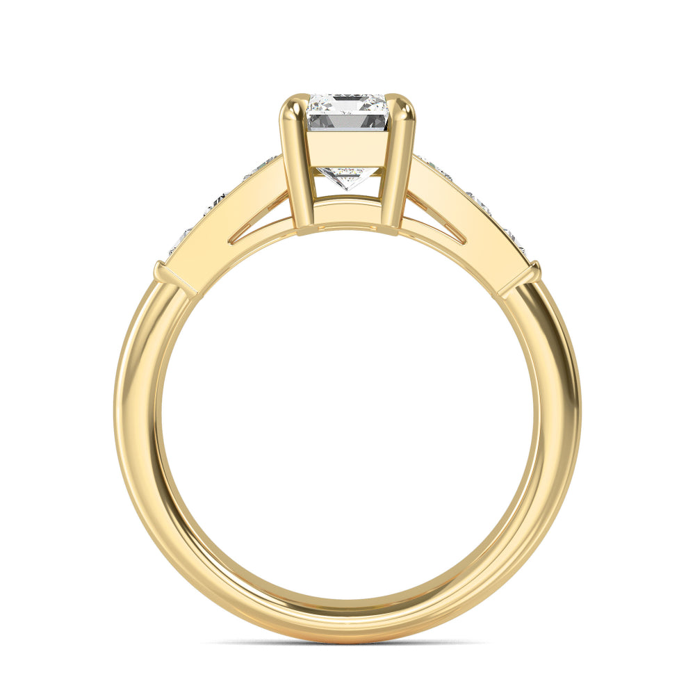 Yellow Gold / Zuri Seven Stone Wedding Band