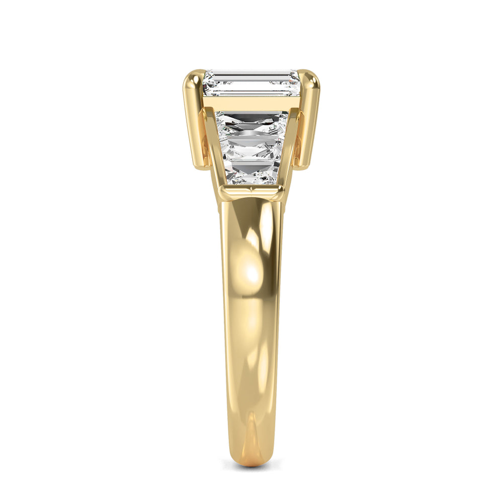 Yellow Gold / Zuri Seven Stone Wedding Band