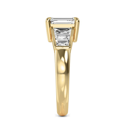 Yellow Gold / Zuri Seven Stone Wedding Band