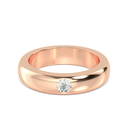 Rose Gold / Aditi Diamond Wedding Band