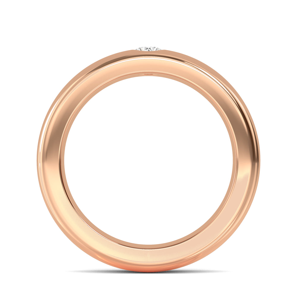 Rose Gold / Aditi Diamond Wedding Band