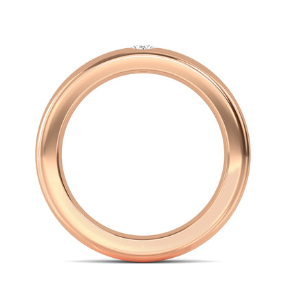 Rose Gold / Aditi Diamond Wedding Band