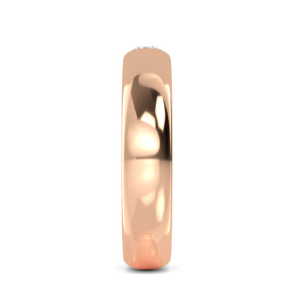 Rose Gold / Aditi Diamond Wedding Band