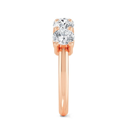 Rose Gold / Sloane Five Stone Wedding Band