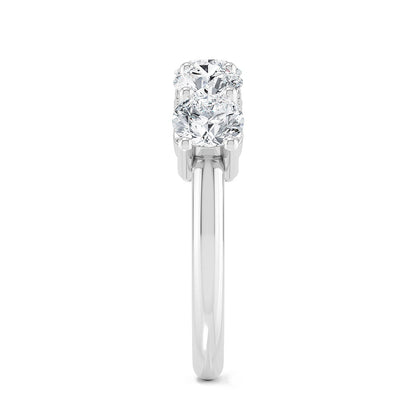 White Gold / Sloane Five Stone Wedding Band