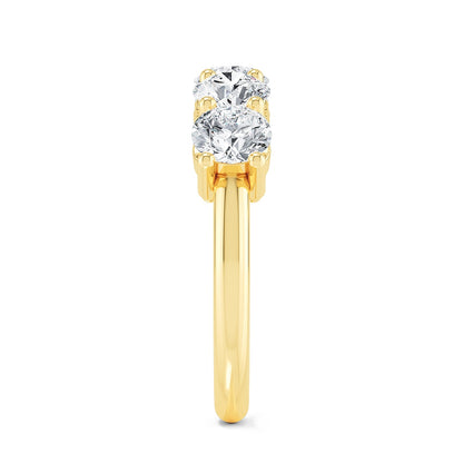 Yellow Gold / Sloane Five Stone Wedding Band