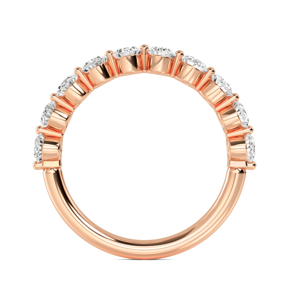 Rose Gold / Gemma Diamond Wedding Band