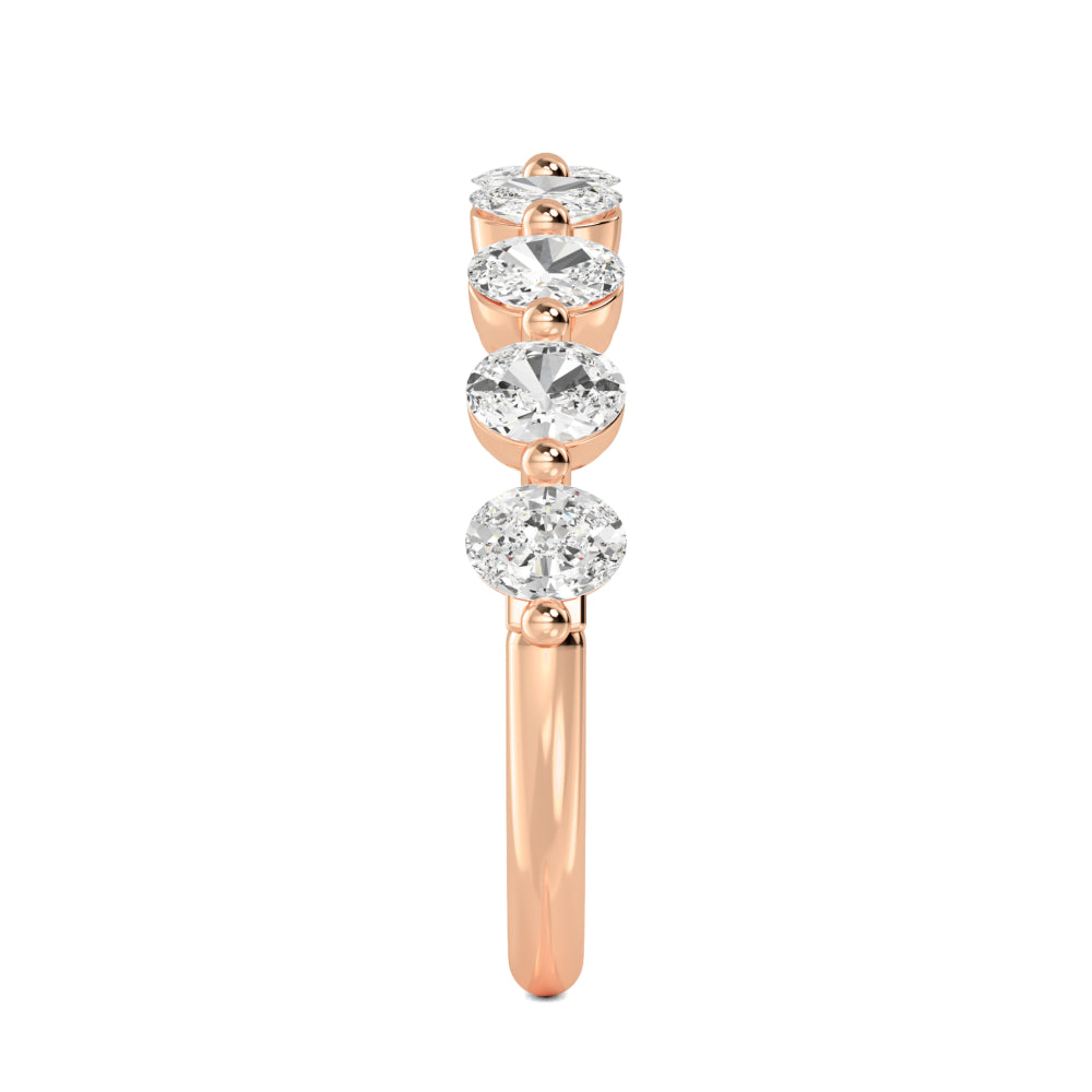 Rose Gold / Bahar Diamond Wedding Band