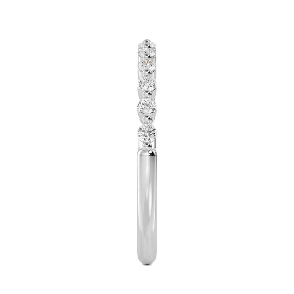 White Gold / Nazia Prong Wedding Band