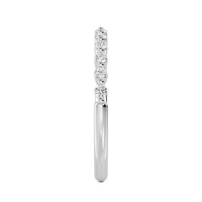 White Gold / Nazia Prong Wedding Band