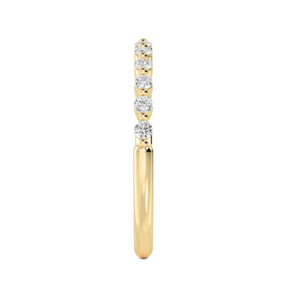 Yellow Gold / Nazia Prong Wedding Band