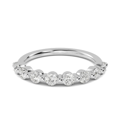 White Gold / Aurelia Prong Wedding Band