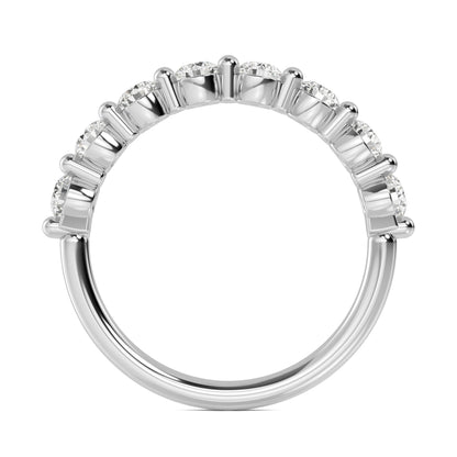 White Gold / Aurelia Prong Wedding Band
