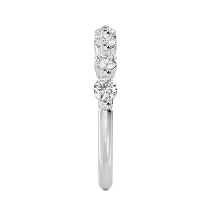 White Gold / Aurelia Prong Wedding Band
