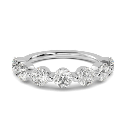White Gold / Amani Prong Wedding Band