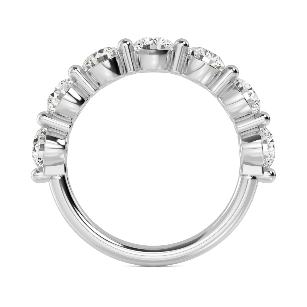White Gold / Amani Prong Wedding Band