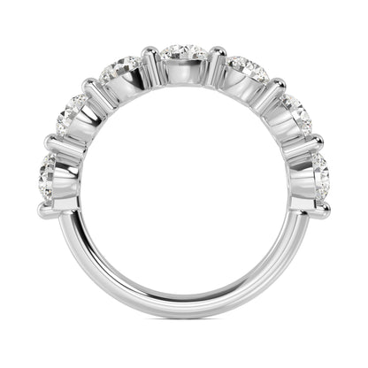 White Gold / Amani Prong Wedding Band