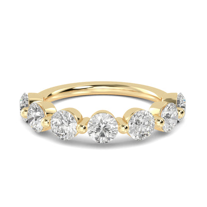 Yellow Gold / Amani Prong Wedding Band
