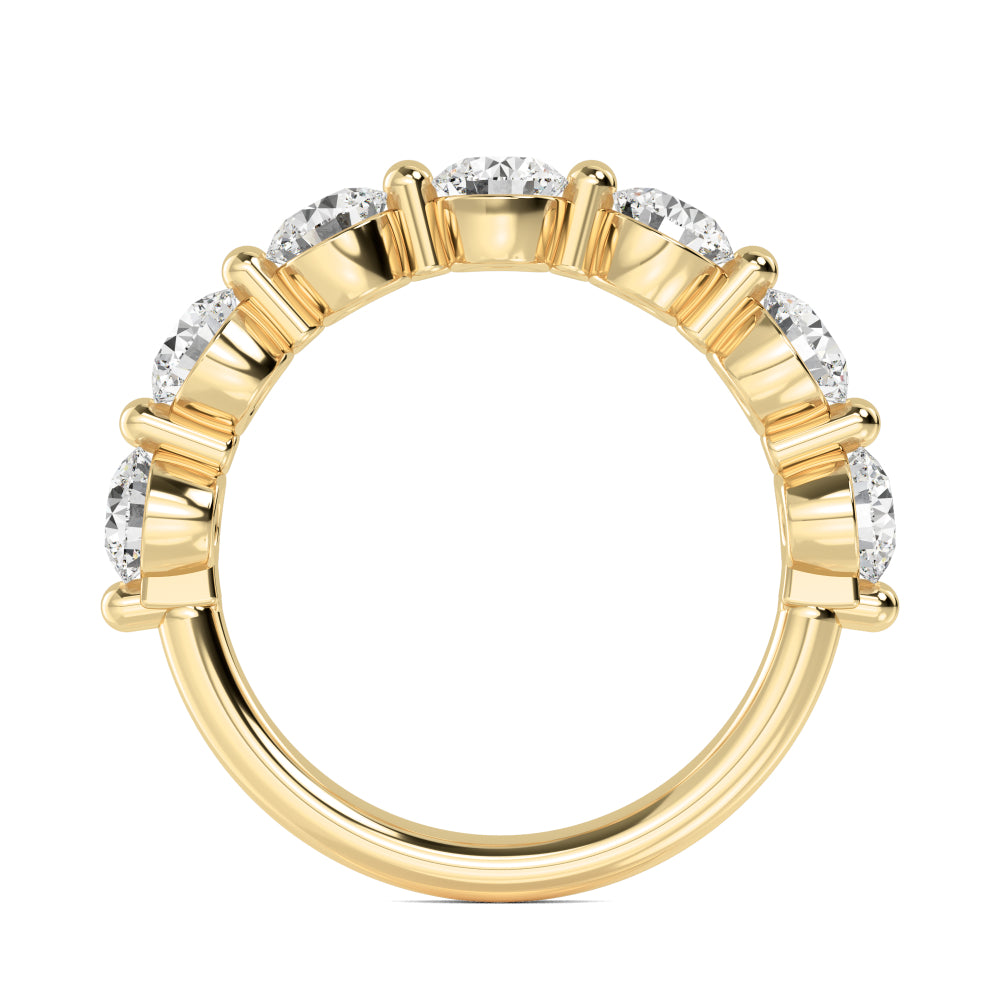 Yellow Gold / Amani Prong Wedding Band