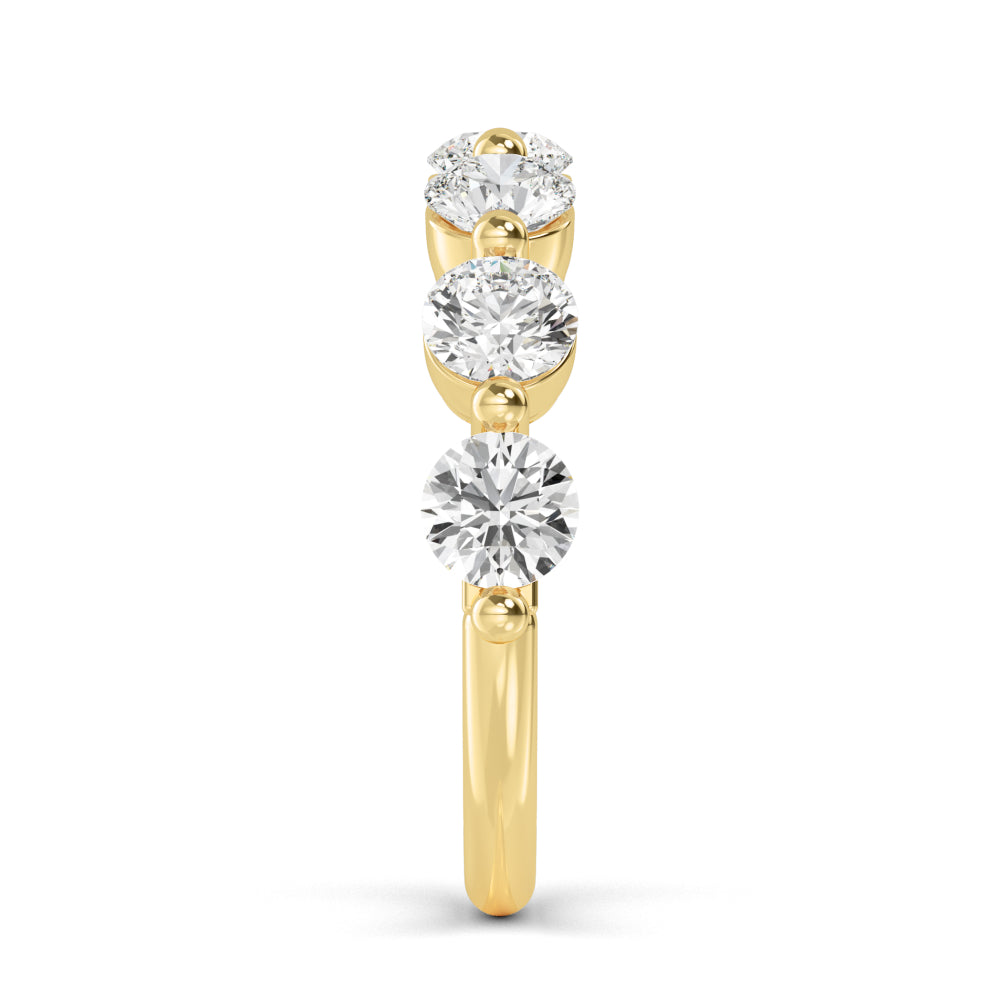 Yellow Gold / Amani Prong Wedding Band