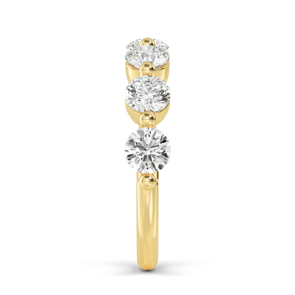 Yellow Gold / Amani Prong Wedding Band