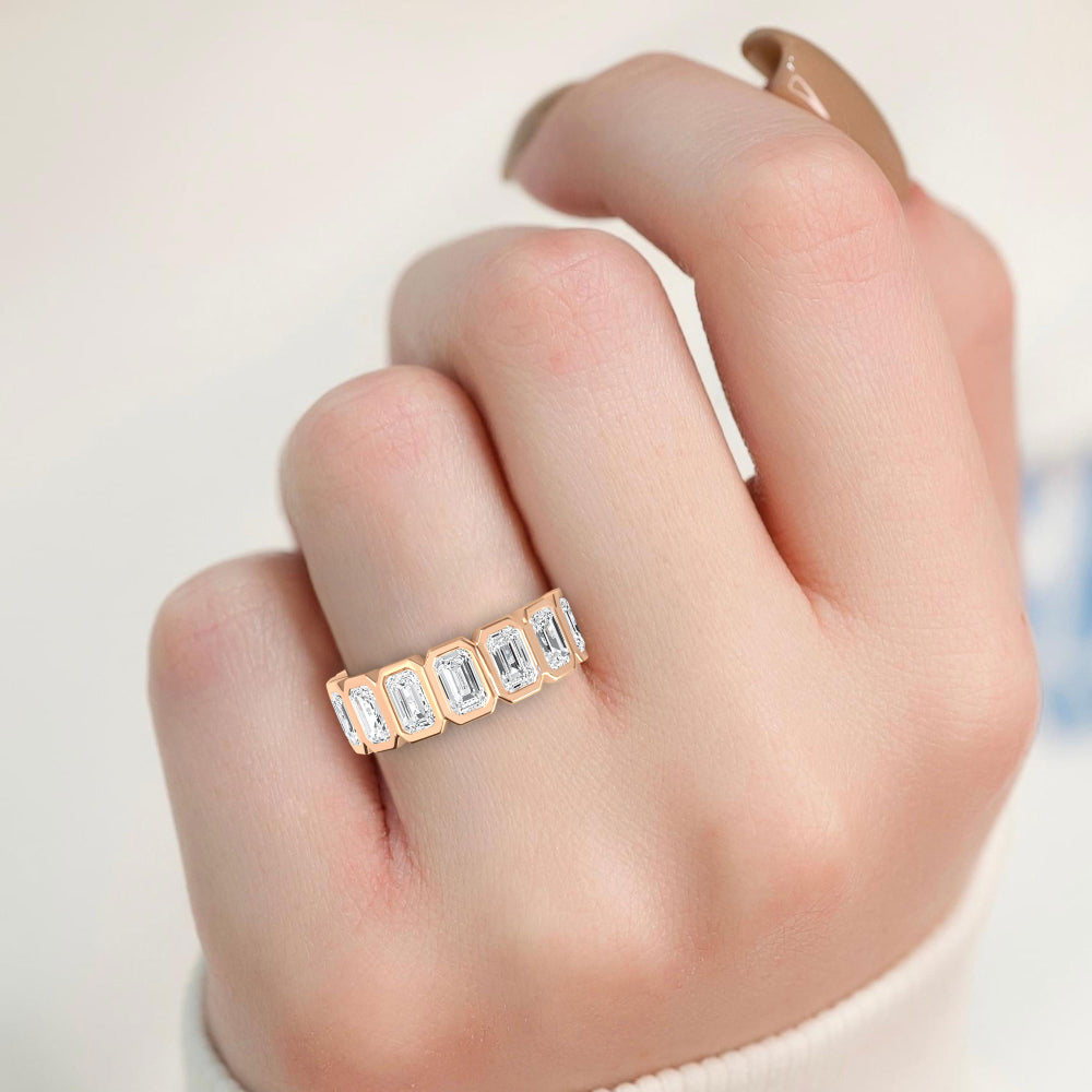 Rose Gold / Simone Eternity Wedding Band