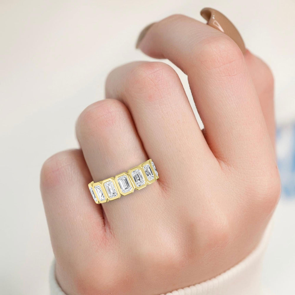 Yellow Gold / Simone Eternity Wedding Band