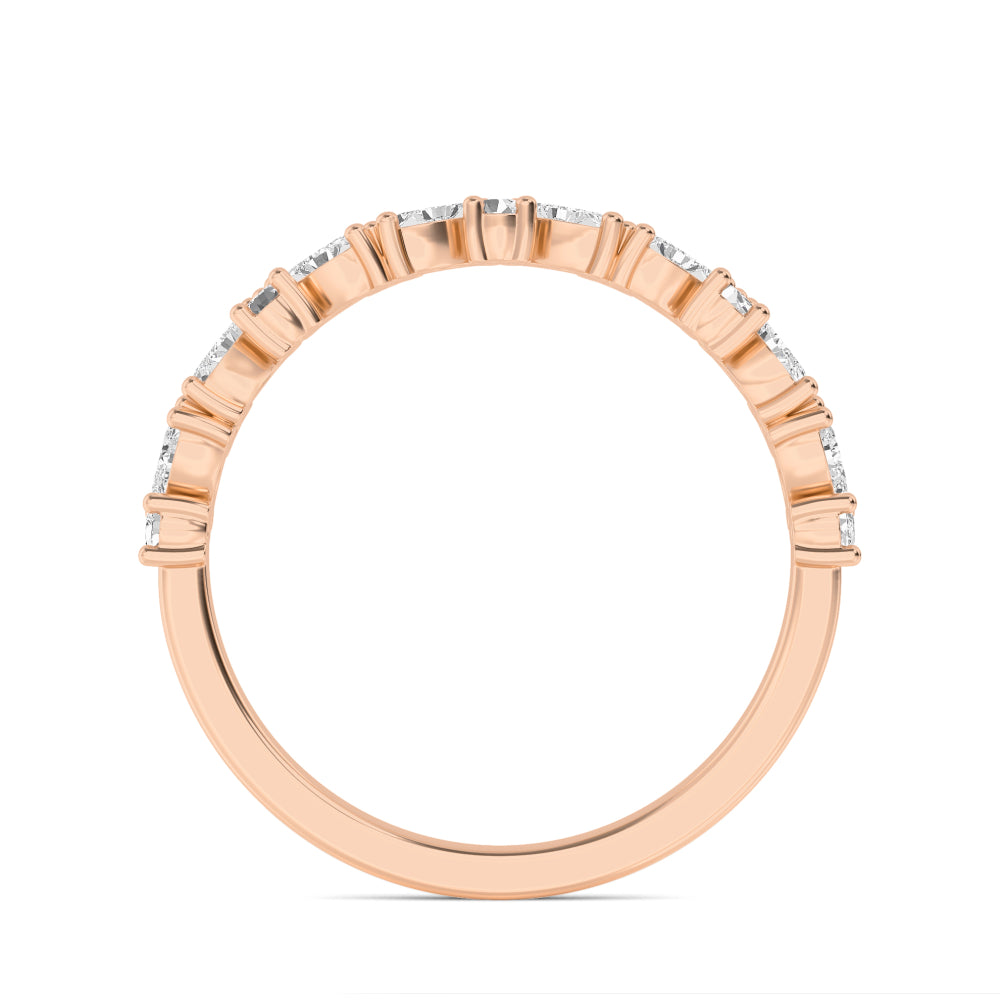 Rose Gold / Beatrice Stackable Wedding Band