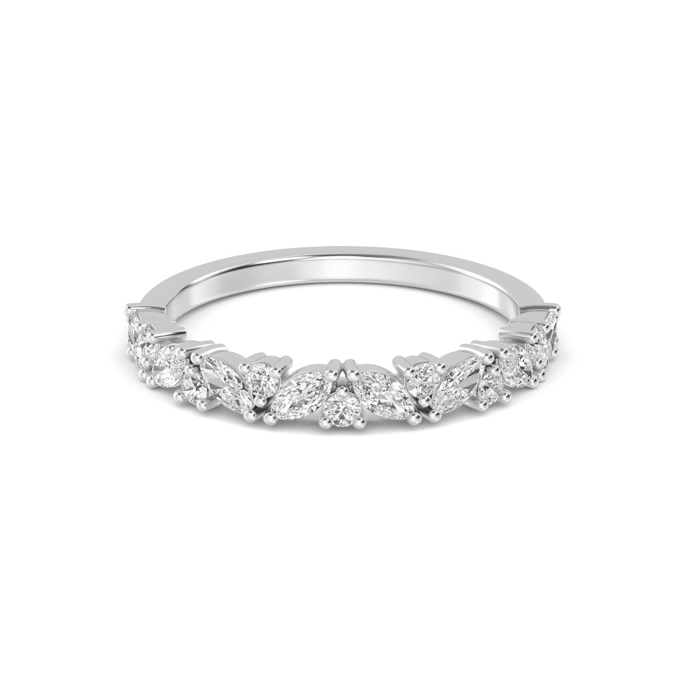 White Gold / Beatrice Stackable Wedding Band
