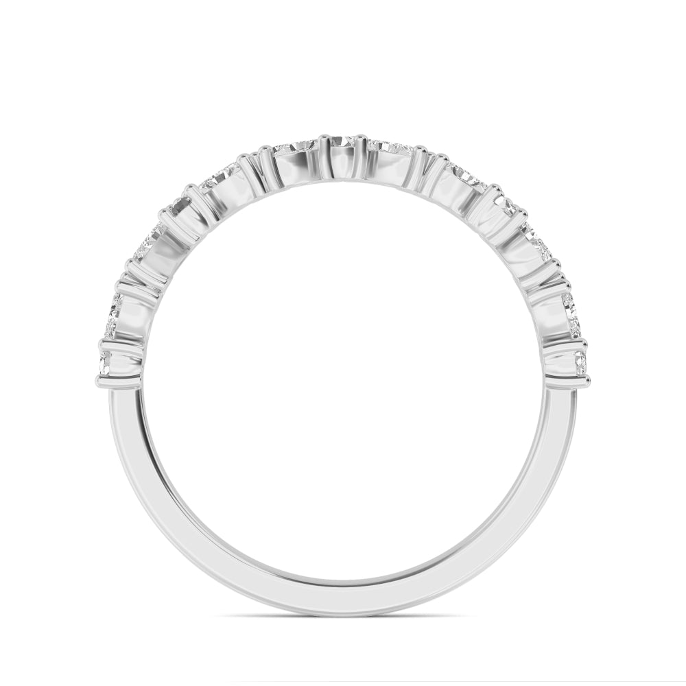 White Gold / Beatrice Stackable Wedding Band