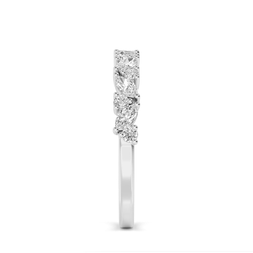 White Gold / Beatrice Stackable Wedding Band