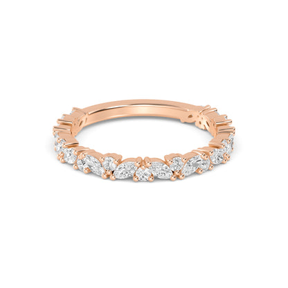 Rose Gold / Paloma Stackable Wedding Band