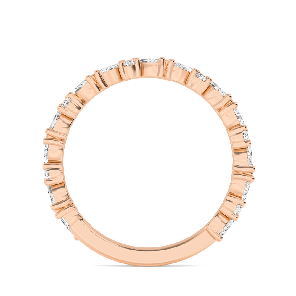 Rose Gold / Paloma Stackable Wedding Band