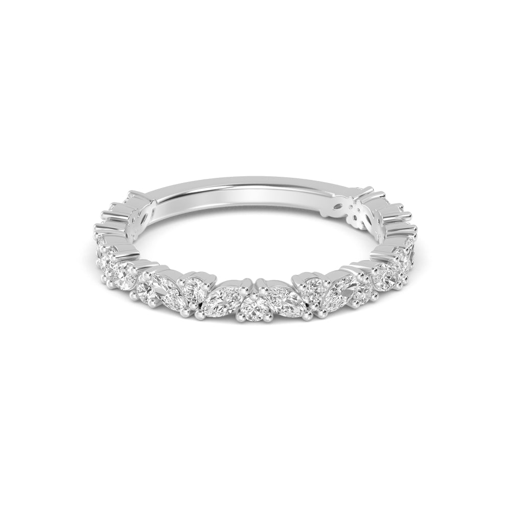 White Gold / Paloma Stackable Wedding Band