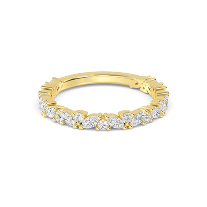 Yellow Gold / Paloma Stackable Wedding Band
