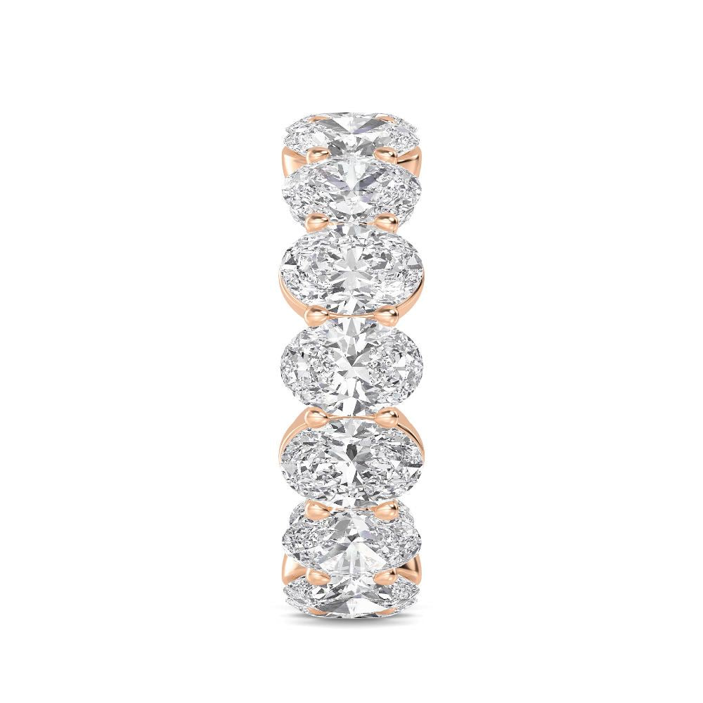 Rose Gold / Areeba Diamond Wedding Band