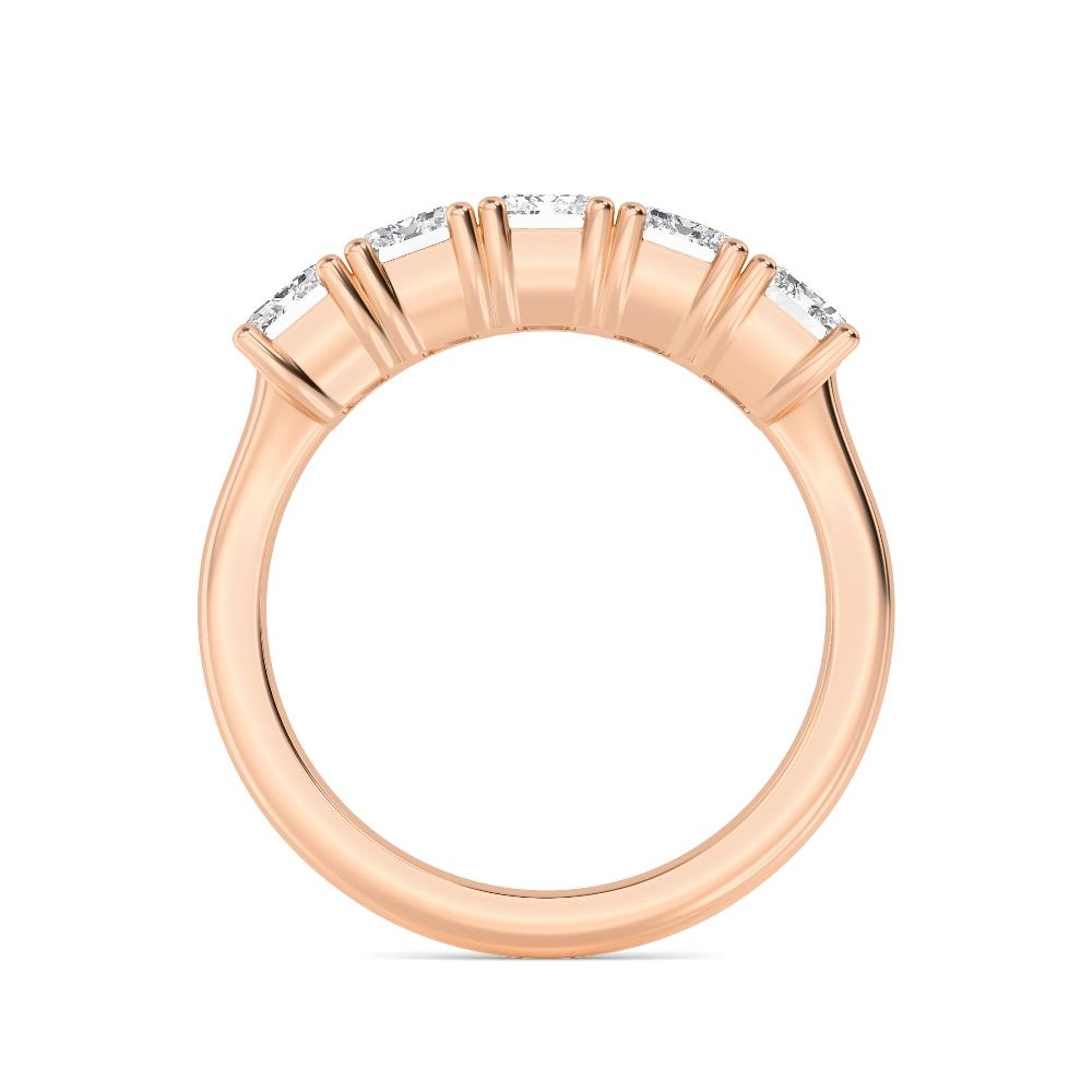 Rose Gold / Afsana Diamond Wedding Band
