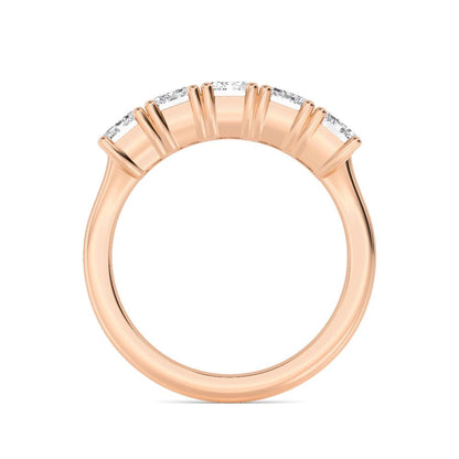 Rose Gold / Afsana Diamond Wedding Band