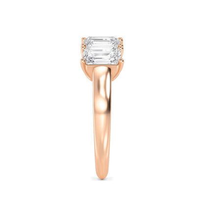 Rose Gold / Afsana Diamond Wedding Band