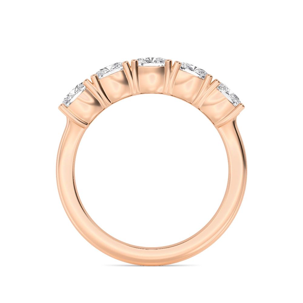 Rose Gold / Mehr Diamond Wedding Band