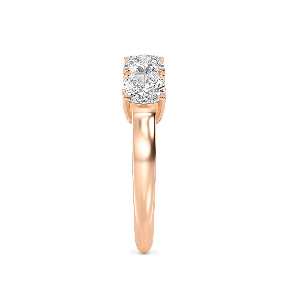 Rose Gold / Mehr Diamond Wedding Band