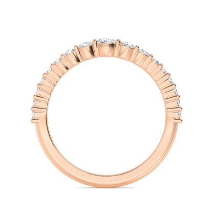 Rose Gold / Rumi Diamond Wedding Band