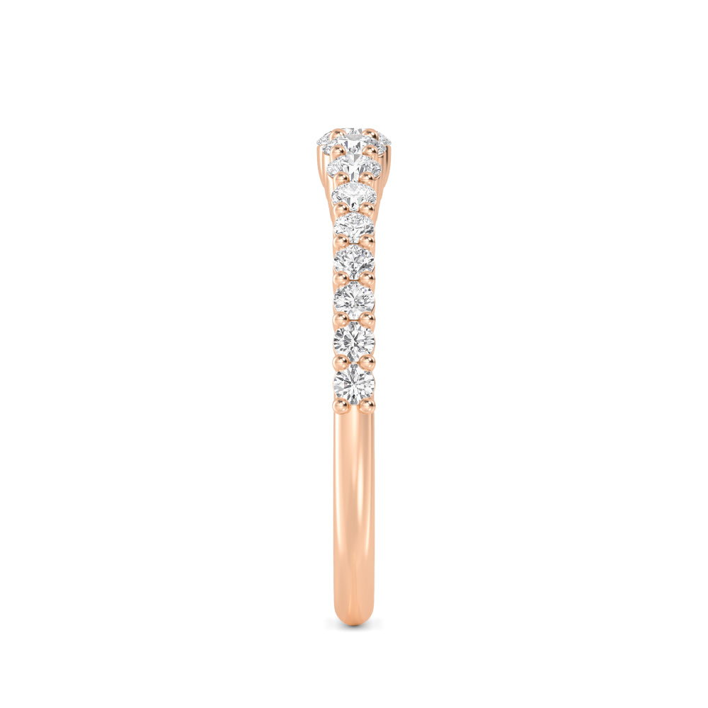 Rose Gold / Rumi Diamond Wedding Band