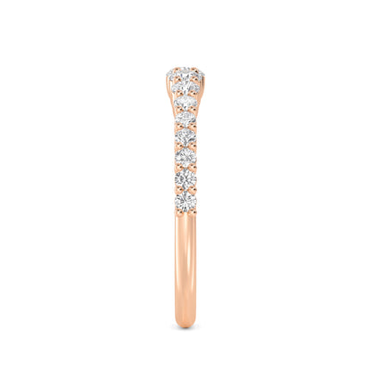 Rose Gold / Rumi Diamond Wedding Band