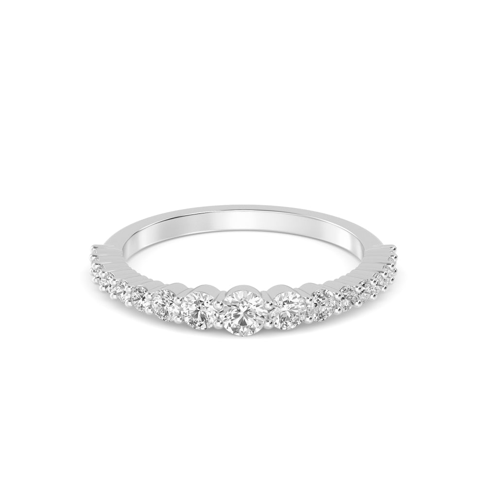 White Gold / Rumi Diamond Wedding Band