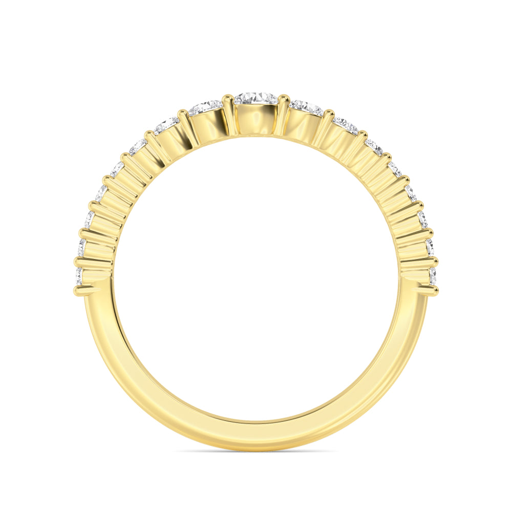 Yellow Gold / Rumi Diamond Wedding Band