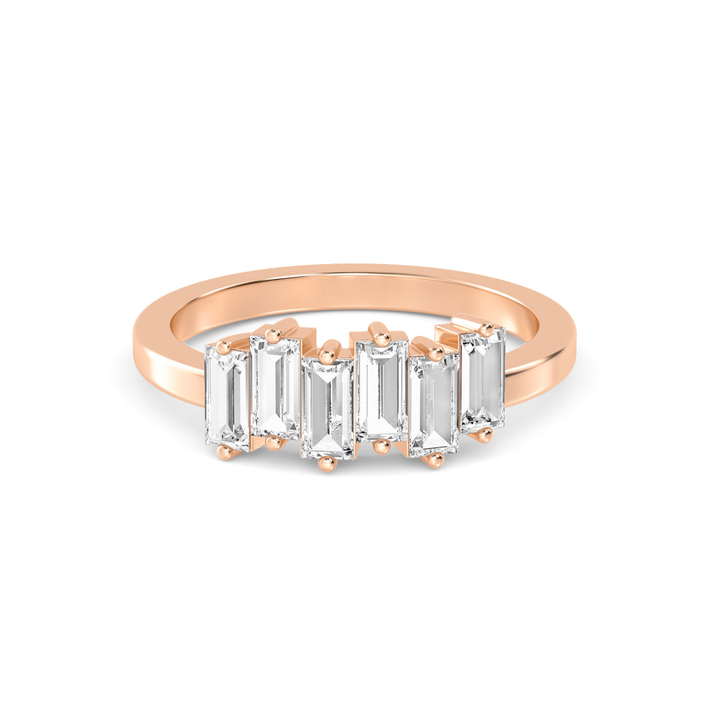 Rose Gold / Kavya Stackable Wedding Band