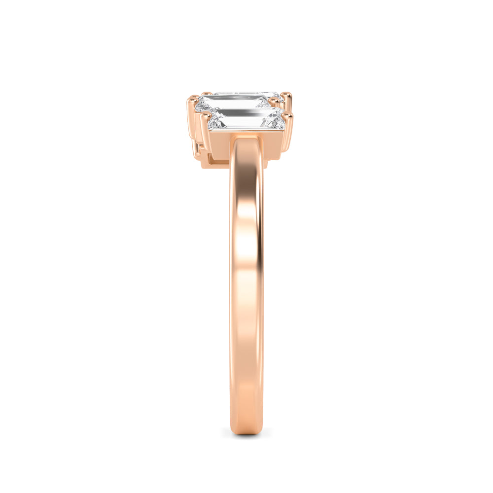 Rose Gold / Kavya Stackable Wedding Band